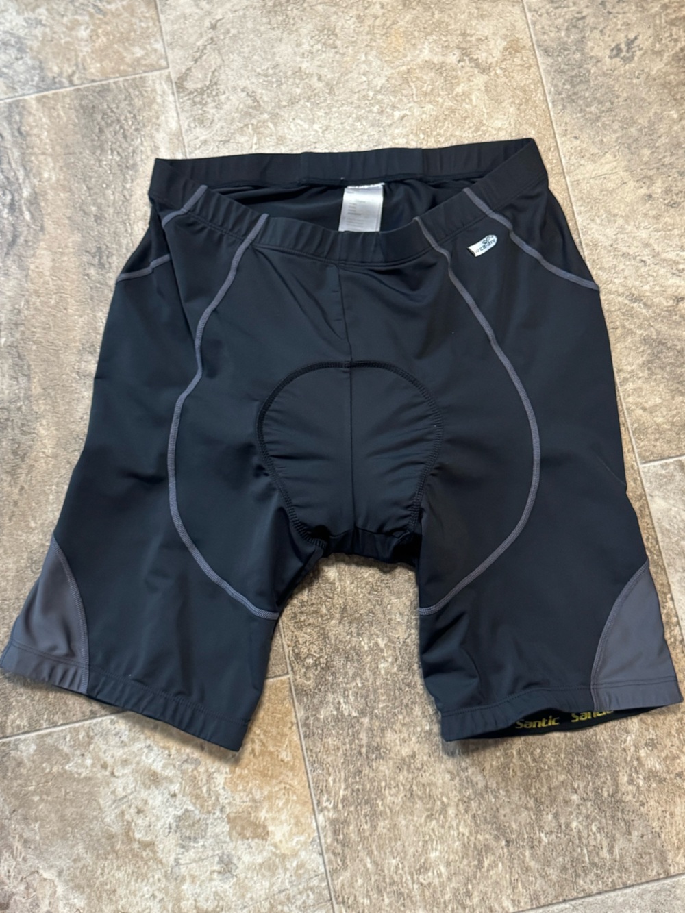 Womans Black Santic Cycling Shorts with Padded Chamois